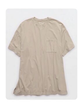 NWT Aerie Dream Jersey Sleep T Shirt in Stone Harbor Super Oversized XL